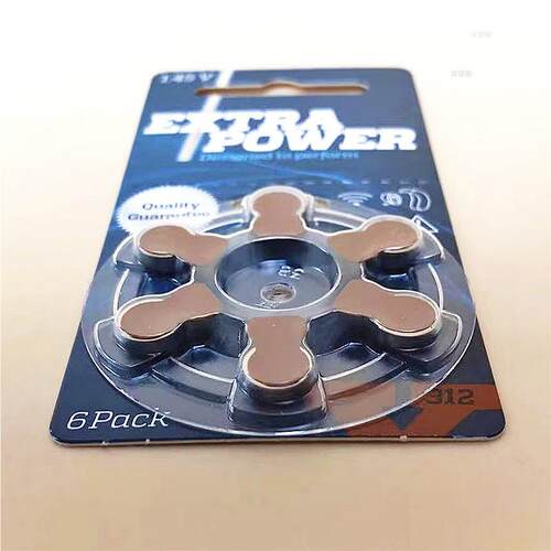 电池312英国进口EXTRAPOWER助听器电子P312MF1.45VPR41纽扣6788