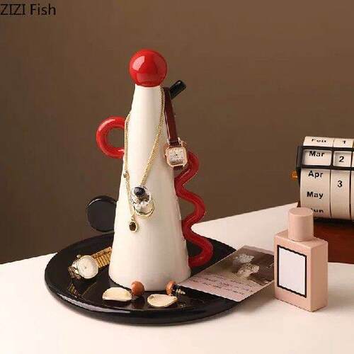 Ceramic Storage Rack Creative Girl Room Cosmetics Jewelry