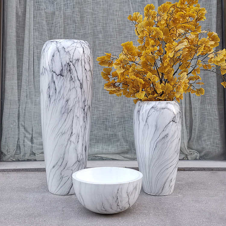 落地大花瓶简约现代平面坛玻璃钢公司家居酒店开业花艺大理石纹,家居饰品,花瓶,淘宝优惠券,粉丝福利购,淘宝优惠卷