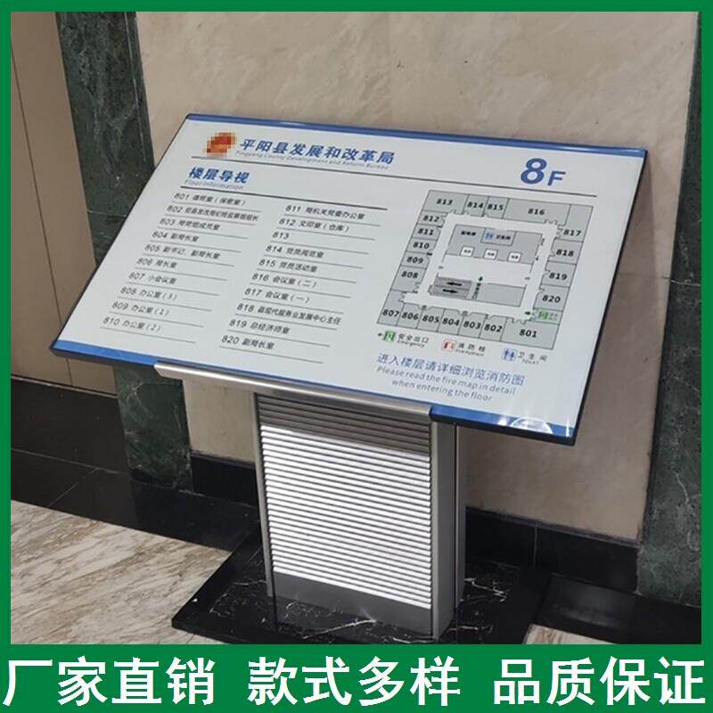 定制导视台楼层索引牌商场平面总图导览导向台导览台广告牌立式