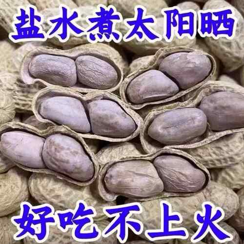 新货龙岩特产水煮白晒咸干湿烤带壳花生蒜香五香咸干原味花生米