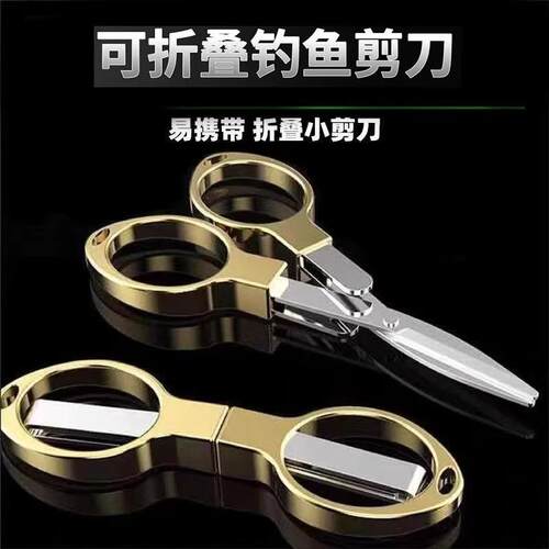 Stainless Steel Folding Scissors with Plastic Handle / Alloy