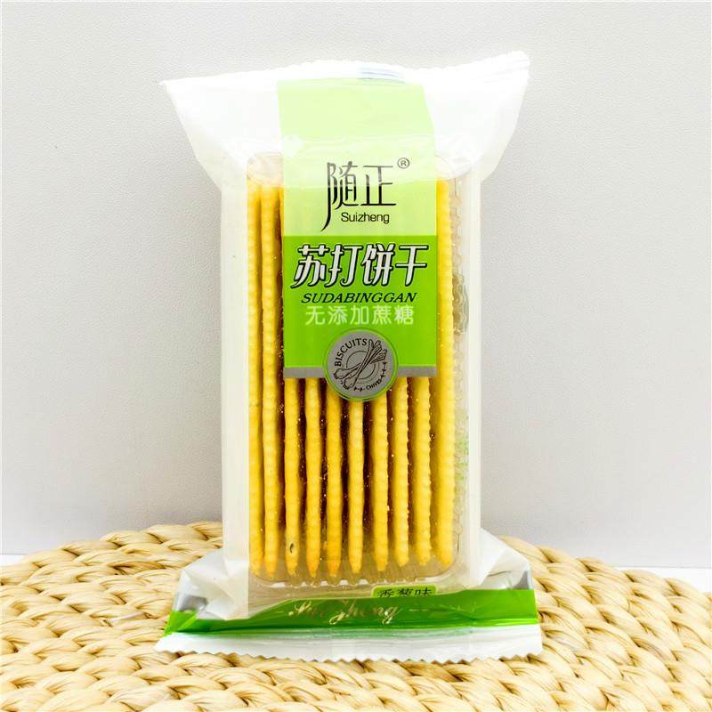 随正苏打饼干 干500g香葱味芝麻味无添加蔗糖独立小包装称重零食