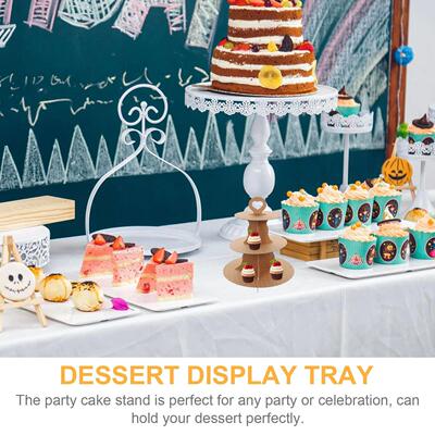 2 Pcs Cake Stand Three Layers Tower Display Shelves