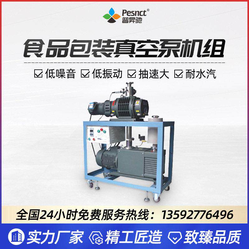 普昇驰罗茨旋片真空泵机组食品真空包装制造业用低噪真空泵设备