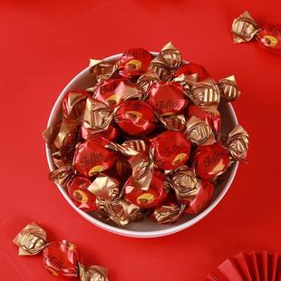 一品红香浓太妃糖喜糖婚糖500g订婚太妃糖糖果散装