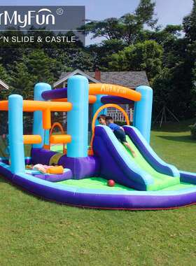 AMF|家用小型儿童充气城堡小型家用跳床滑梯室内外城堡