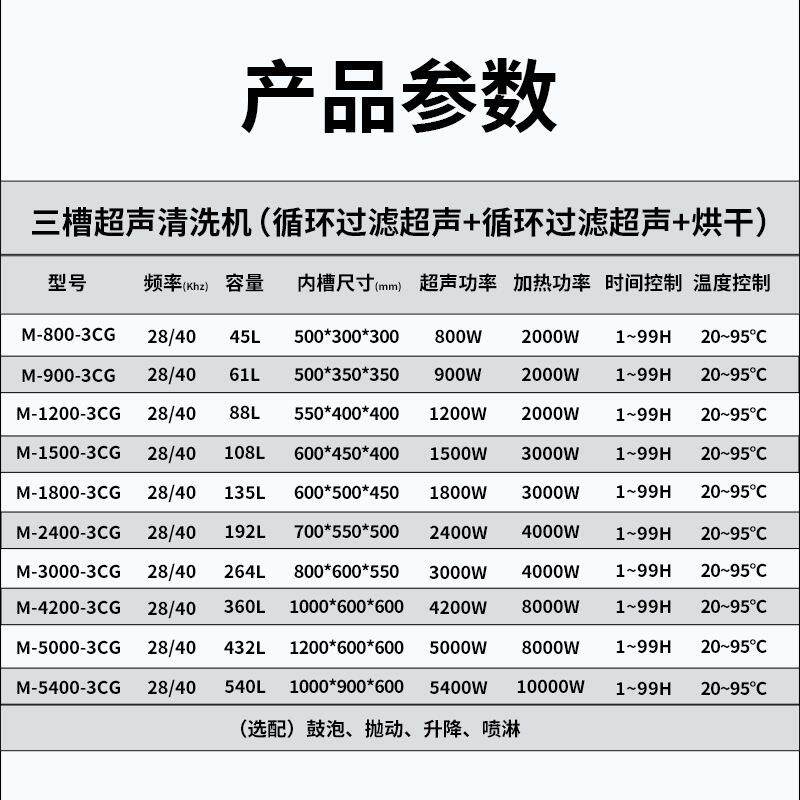 工业超声超波清洗机槽双槽洗多槽声波清机除油除蜡除1槽循环单焊