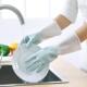 cleaning household dishwashing gloves Two suitable color