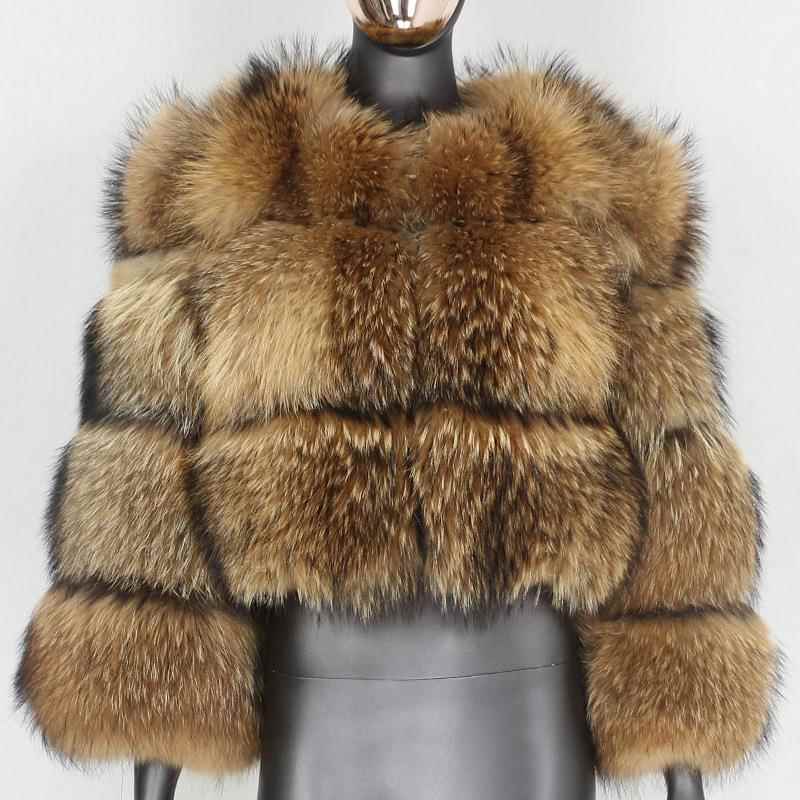new real fur coat jacket female winter warm leather high