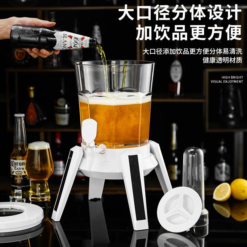 充电款酒炮网红桶龙头三升酒炮商用带扎啤酒乐H205桶酒啤可桶福佳