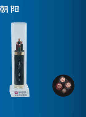 朝阳电线YZ2芯/3芯/5芯橡套线铜芯国标通用橡套电缆黑色足100米4X