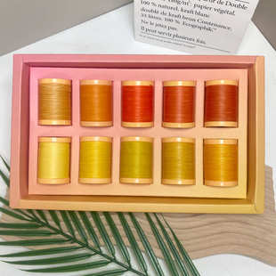 艺高0.5mm精细扁蜡线同色系套盒手工DIY编织线中卷一套编手绳