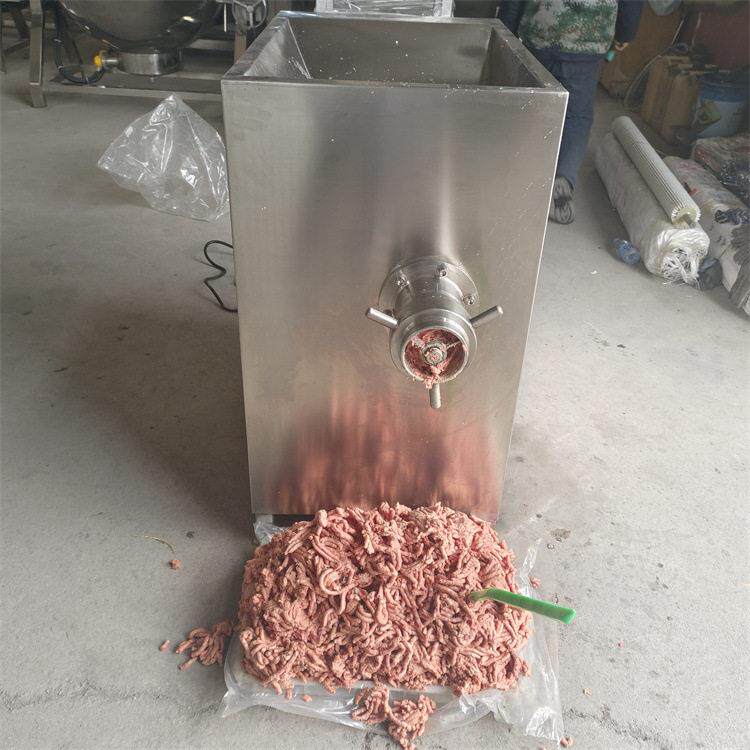 连续式鸡胸肉绞肉机 带皮腿肉绞肉机器 不锈钢冻肉绞肉机