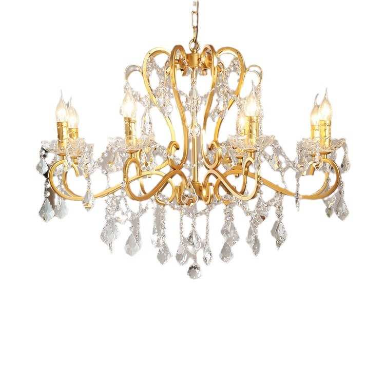 水晶客厅吊灯法式轻奢主卧室餐厅书房美欧式别墅公主浪漫房间灯具