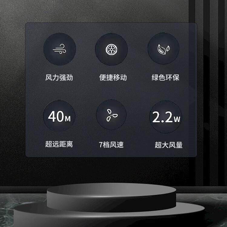 雷豹EF4222移动工业大风扇工厂降温制冷机手推落地扇直流无刷电机