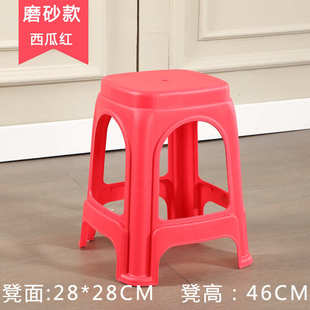 10个装 特厚塑料凳子加厚成人家用客厅餐桌椅熟胶高凳方凳新品