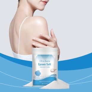 Salt OceAura Bath exfoliates and cleanses Body Gently