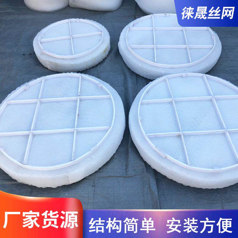 PP塑料丝网除沫器丝网除雾器过滤分离装置工业捕沫器圆形