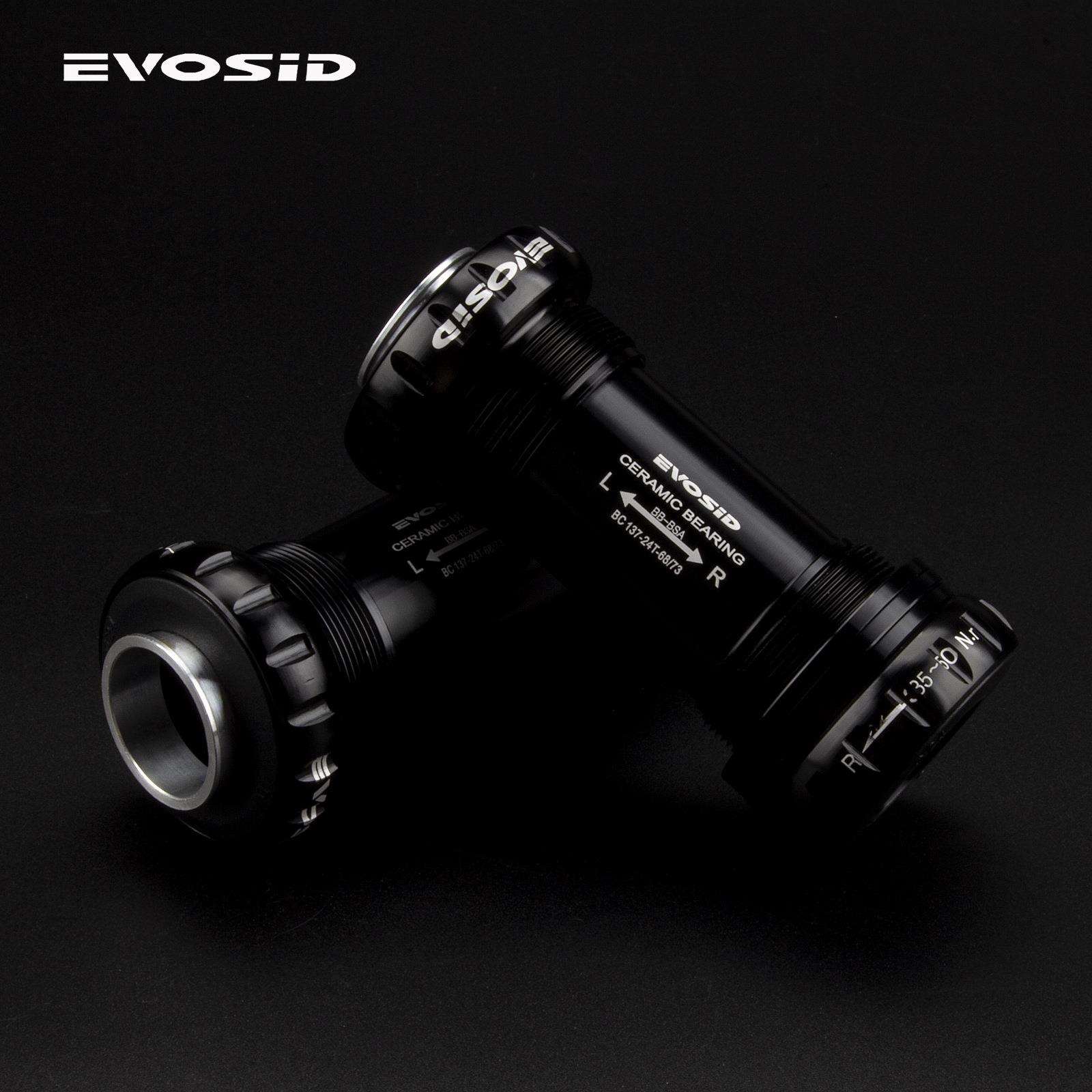 EVOSID自行车陶瓷中轴BSA培林中空一休牙盘旋入螺纹式超轻耐用BB