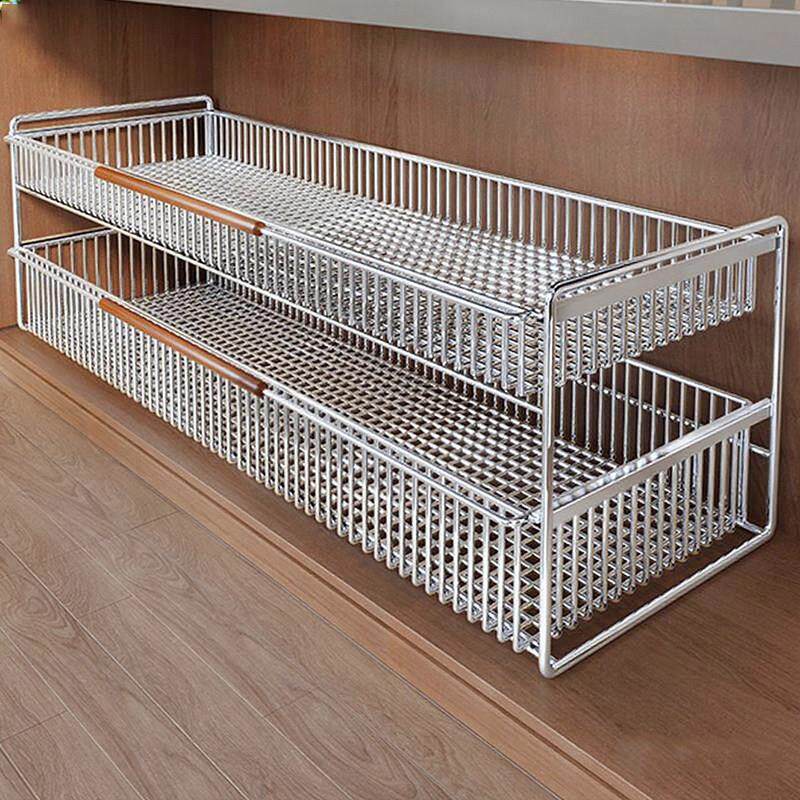 浴室下水槽置物架抽拉式柜内分层架化妆室整体橱柜拉篮抽屉式置物