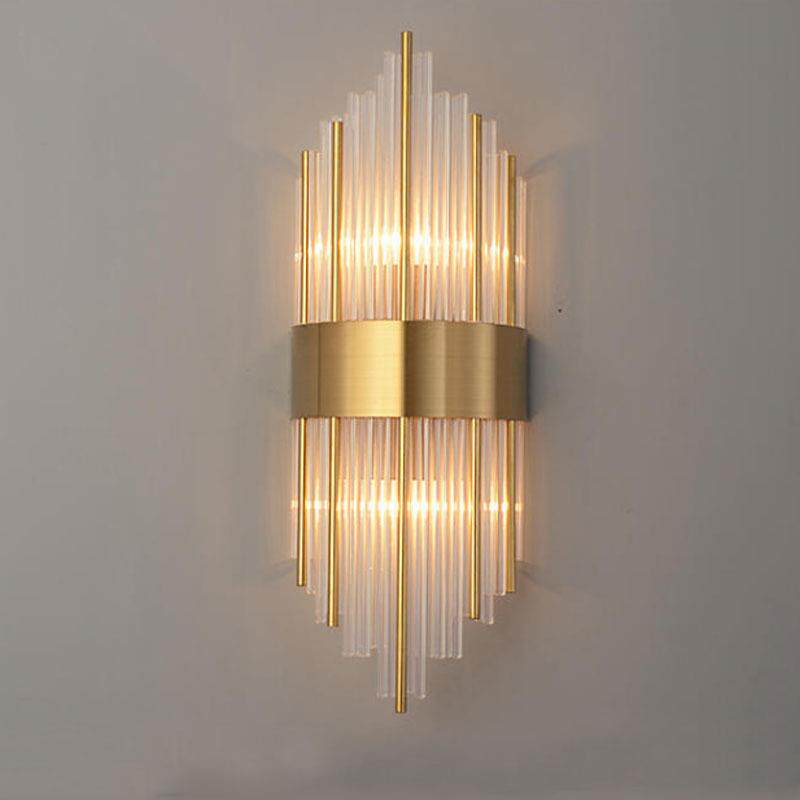 水晶壁灯客厅卧室床头灯现代简约餐厅过道楼梯灯室内轻奢法式灯饰