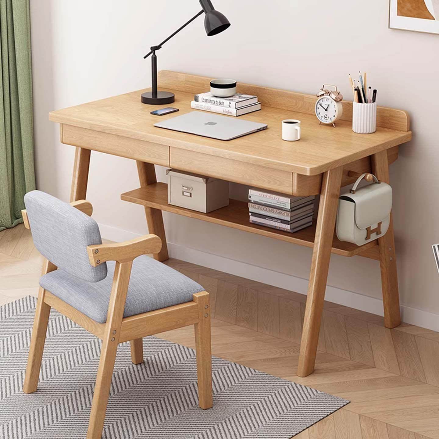 实木书桌家用学习书桌卧室简约办公桌椅中小学生简易台式电脑桌,住宅家具,电脑桌,淘宝优惠券,粉丝福利购,淘宝优惠卷