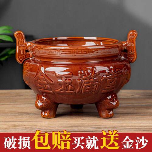 陶瓷炉供奉插香坟前墓前祭拜宗祠祠堂特大号招财香炉