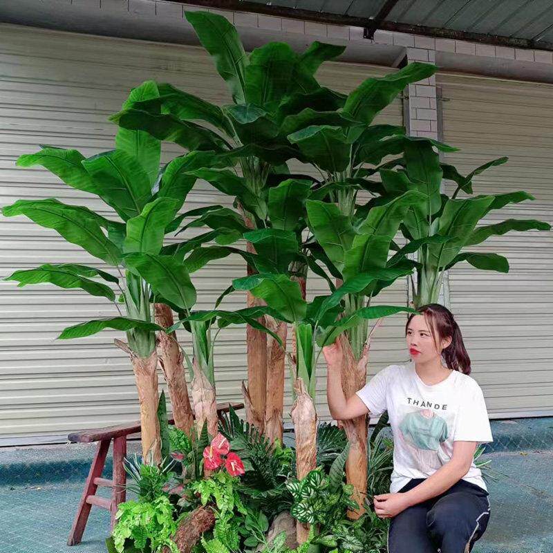 仿真芭蕉树室内绿植网红拍照造景装饰香蕉树落地盆栽大型假树