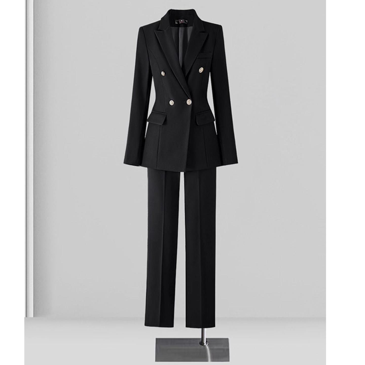 新品正装女高级感套装面试职业西装外套2026新款女士西服微喇裤工