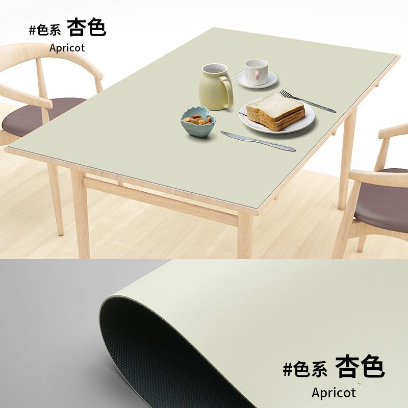 无味橙色桌垫皮革书桌桌垫防水防油免洗台布塑料软玻璃茶几餐新款
