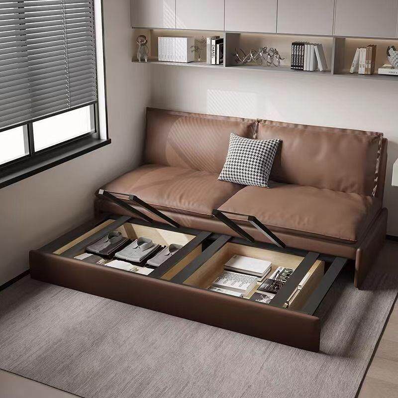 小户型沙发床两用折叠奶油风客厅多功能猫爪布书房单人2026年新款