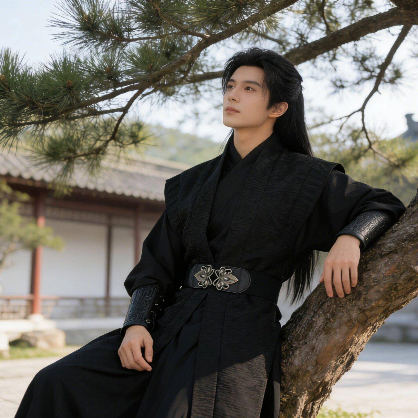 明制汉服新中式古风青少年男士明朝国风武侠装男款全套古装一整套图片