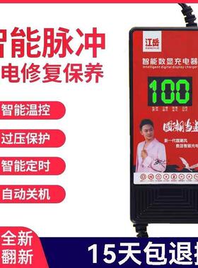 智能高清数显电动车充电器三轮通用T型电池脉冲修覆40v60v70v20Ah