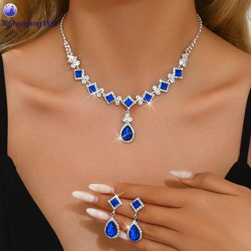 Party Accessories Necklace and Earrings Elegant Jewelry Set