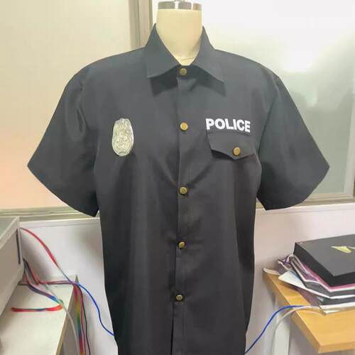 Performance costume, black police performance costume