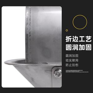 小猪用防粪饮水盆不锈钢材质加厚款猪用防污饮水器大猪仔猪喝水槽