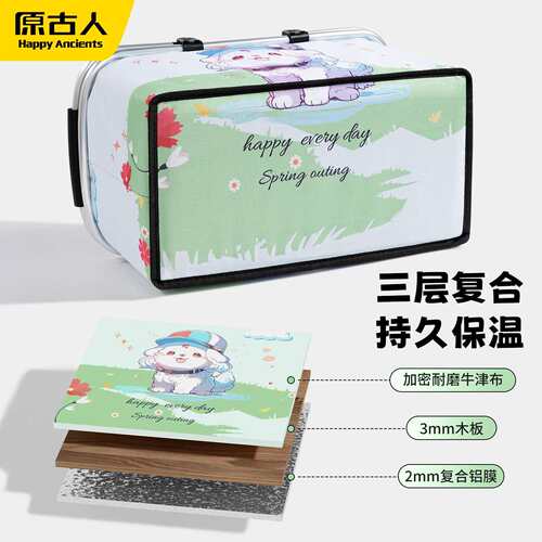 户保箱露营冰袋藏保温袋可携式YGR9121外野餐车载冷商温用摆摊可