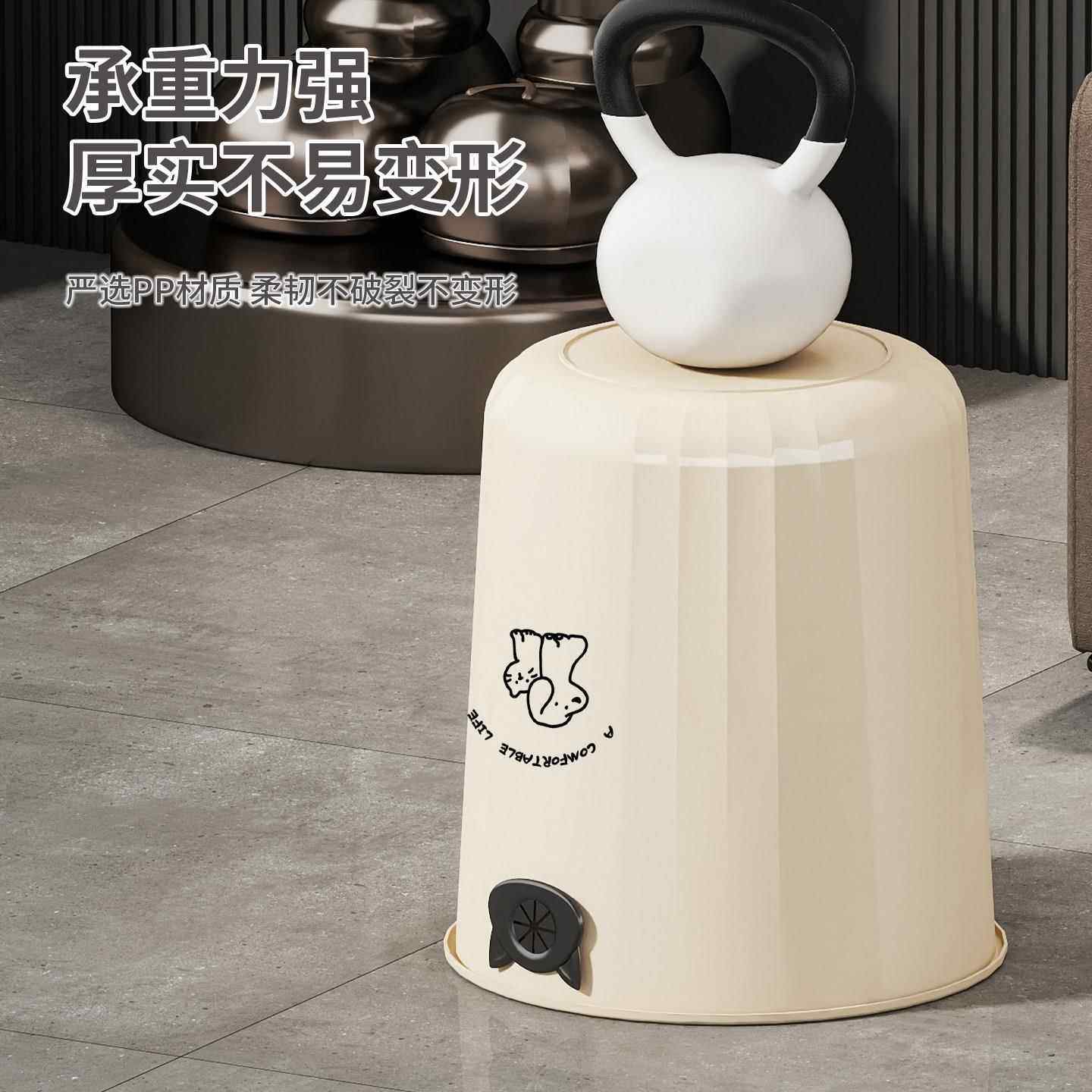 一送一卡通轻奢大量免压厨圈垃圾买桶容家用客厅房宿舍卫生间卧室,家装主材,厨用垃圾桶,淘宝优惠券,粉丝福利购,淘宝优惠卷