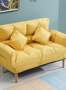 懒人沙发榻榻米双拆人小户型布艺发可洗卧室阳台网沙沙红款简见详