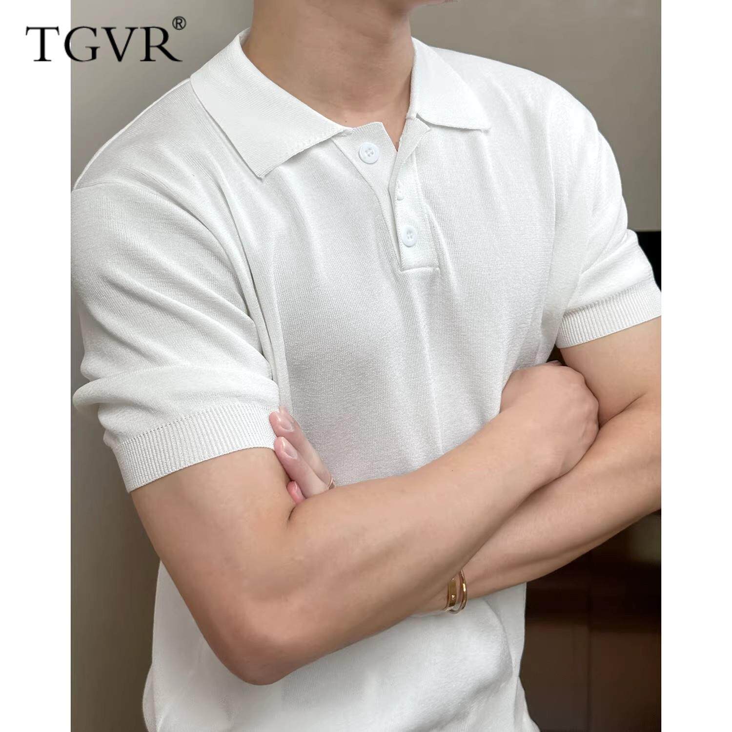 POLO衫针织短袖男款T恤2026夏季新款老钱风翻领薄款凉感合身