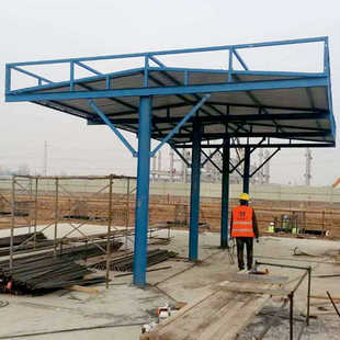 加工棚工地加工防护工棚移动护栏钢筋防防雨杆工棚立建筑工地