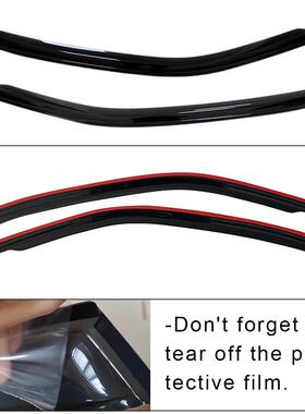 适用精灵MART FORTWO W451 2008-2014晴雨挡侧窗导流板雨眉加厚注