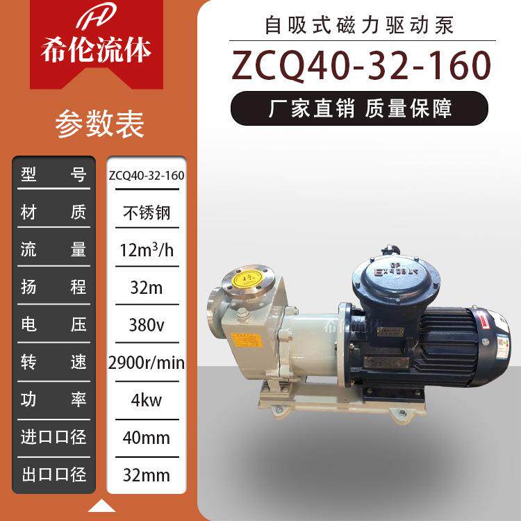 【磁力泵】上海希伦 ZCQ40-32-160不锈钢自吸泵 耐酸 量大从优