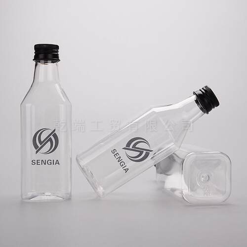 现货200方形塑料油瓶 伏特加洋酒瓶香油酒瓶酱油油醋 324只/箱