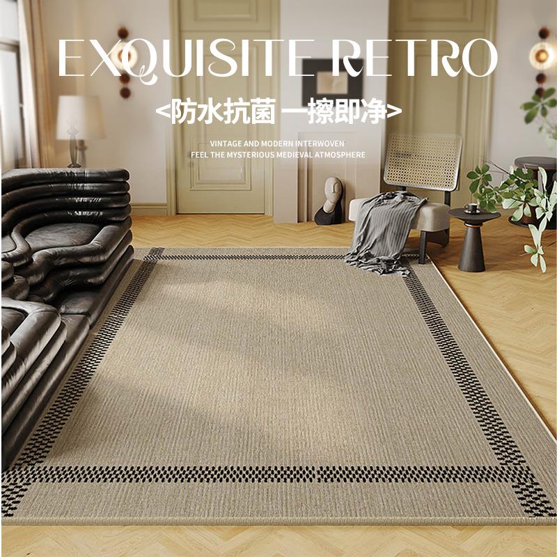 客厅地毯客厅耐脏易打理2026新款轻奢沙发茶几简约加厚卧室