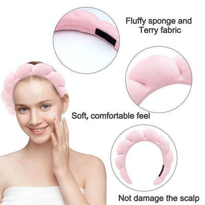 Womens Spa Headband Skincare Hairband Make Up Hair Band Spon