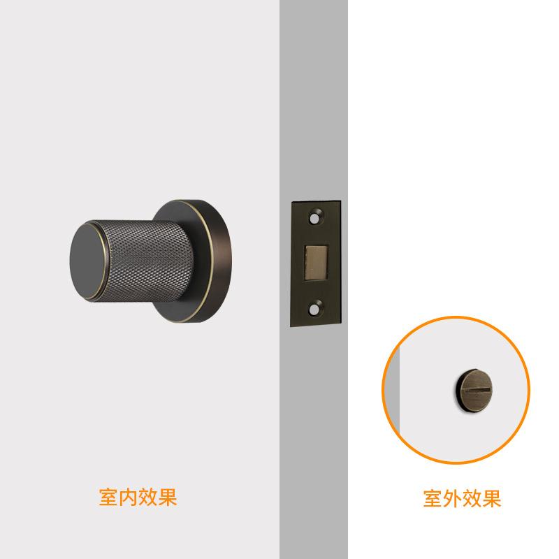家用锁体应急开关卧室内静音隐形门锁具门把手斜舌木门整套双面锁
