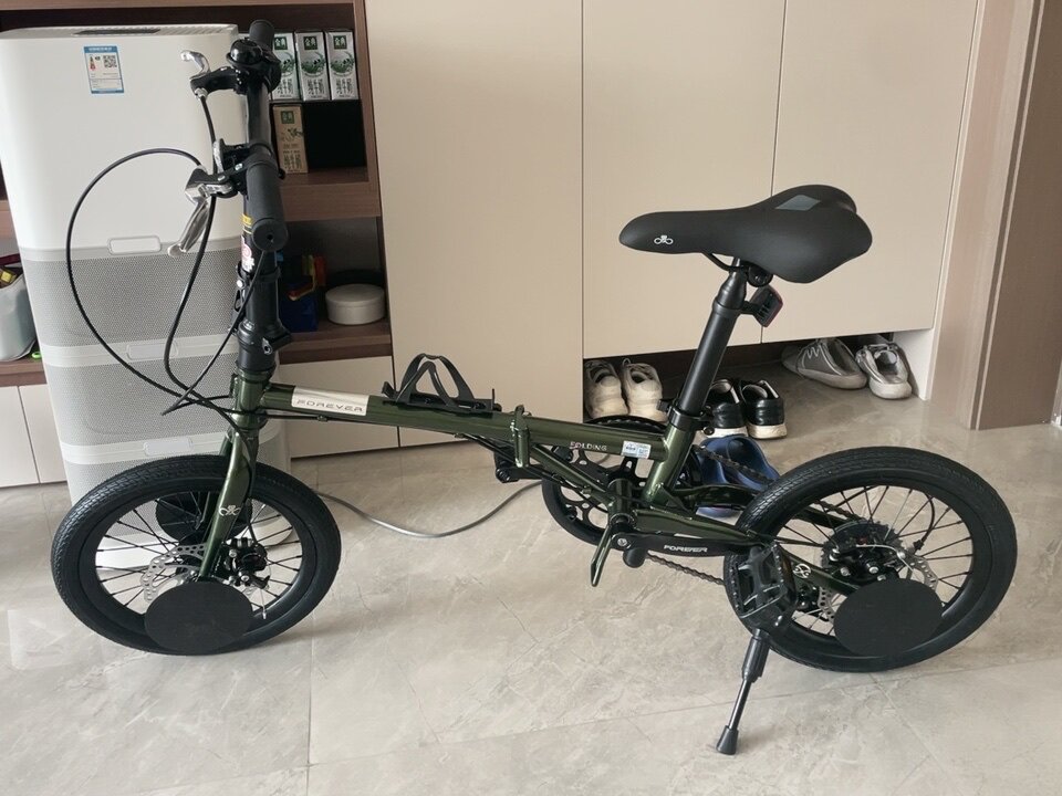 Складной велосипед Forever 16/20 дюймов, Shimano 7 скоростей, дисковые тормоза, городской photo review