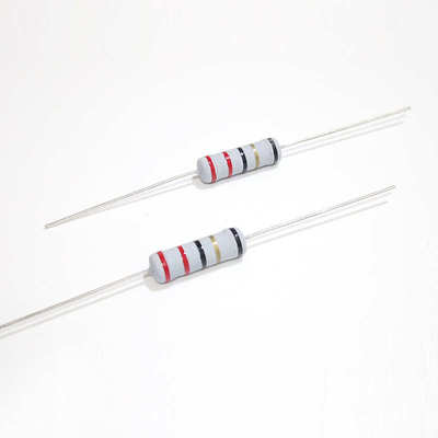 2W直插绕线电阻器5%碳膜保险丝0.1R1Ω12欧22Ω33R47R51R68欧100R